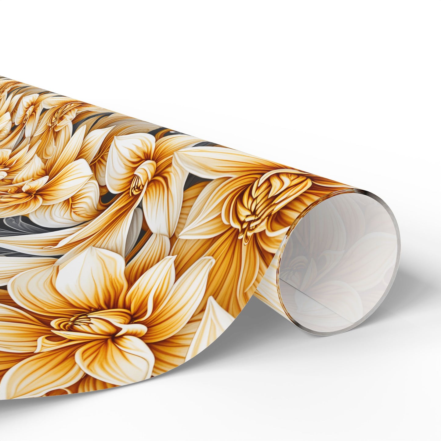 Yellow Dahlias Wrapping Papers