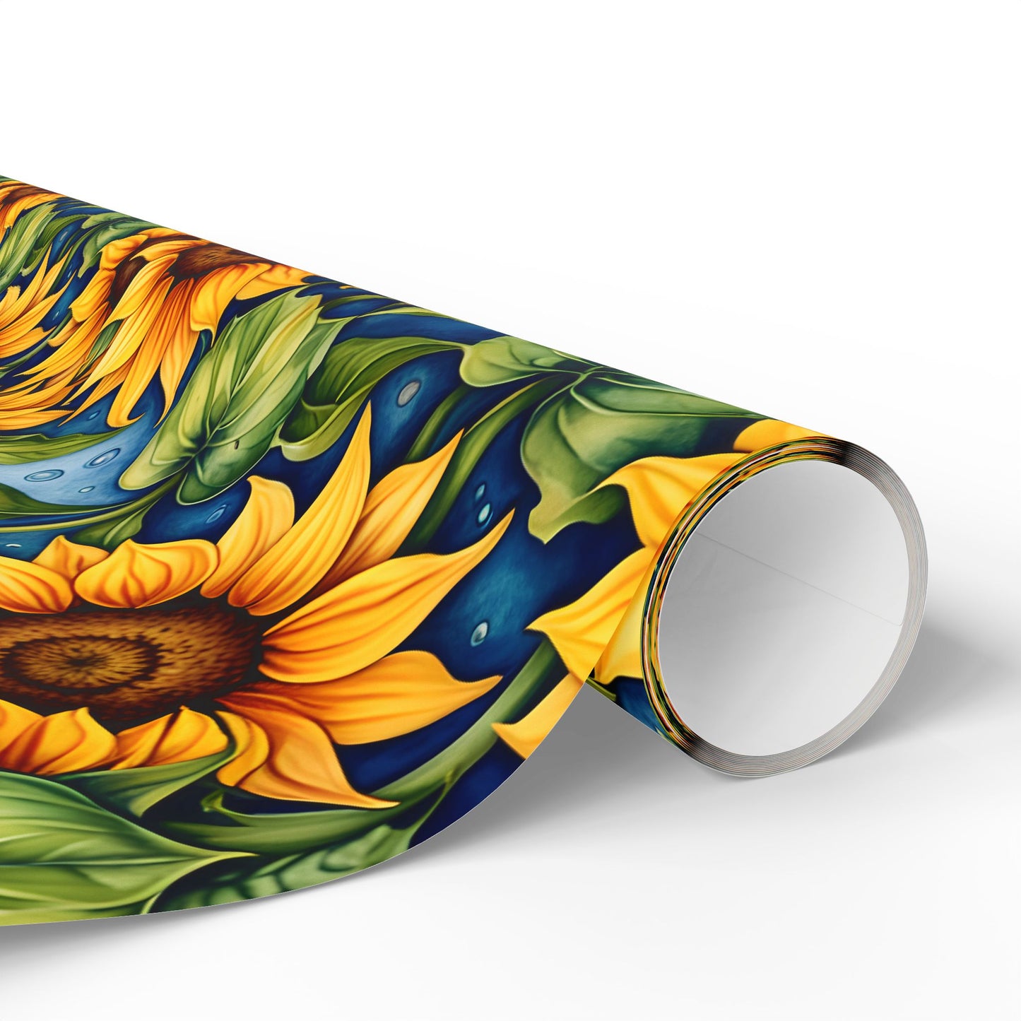 Vibrant Sunflower Patterned Wrapping Papers