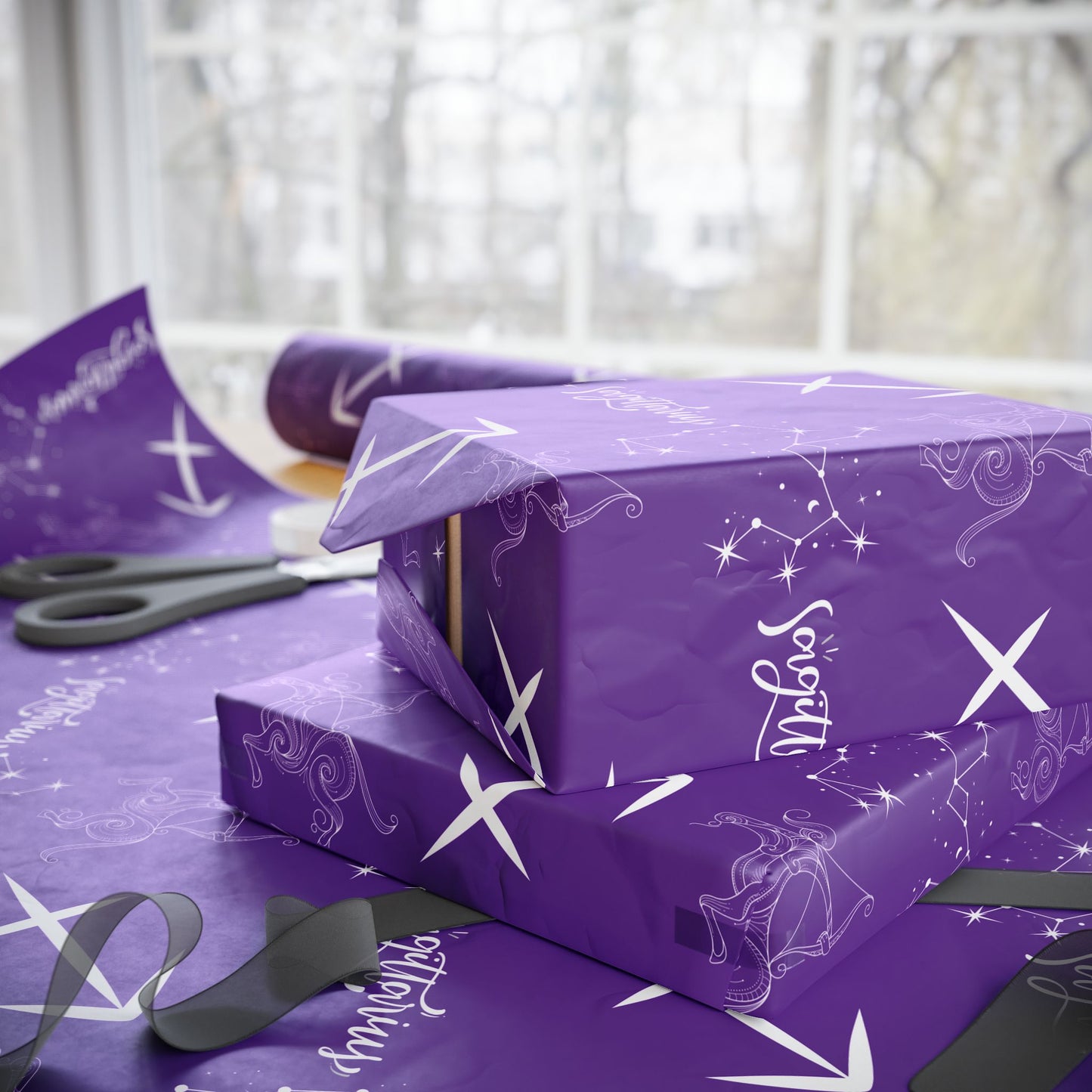 Aim Higher – Sagittarius Zodiac Wrapping Paper