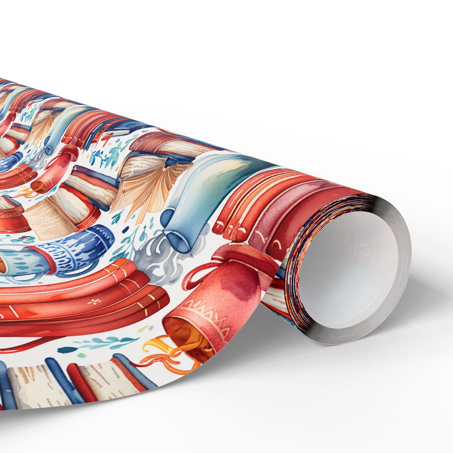 Book Lover Blue Wrapping Papers