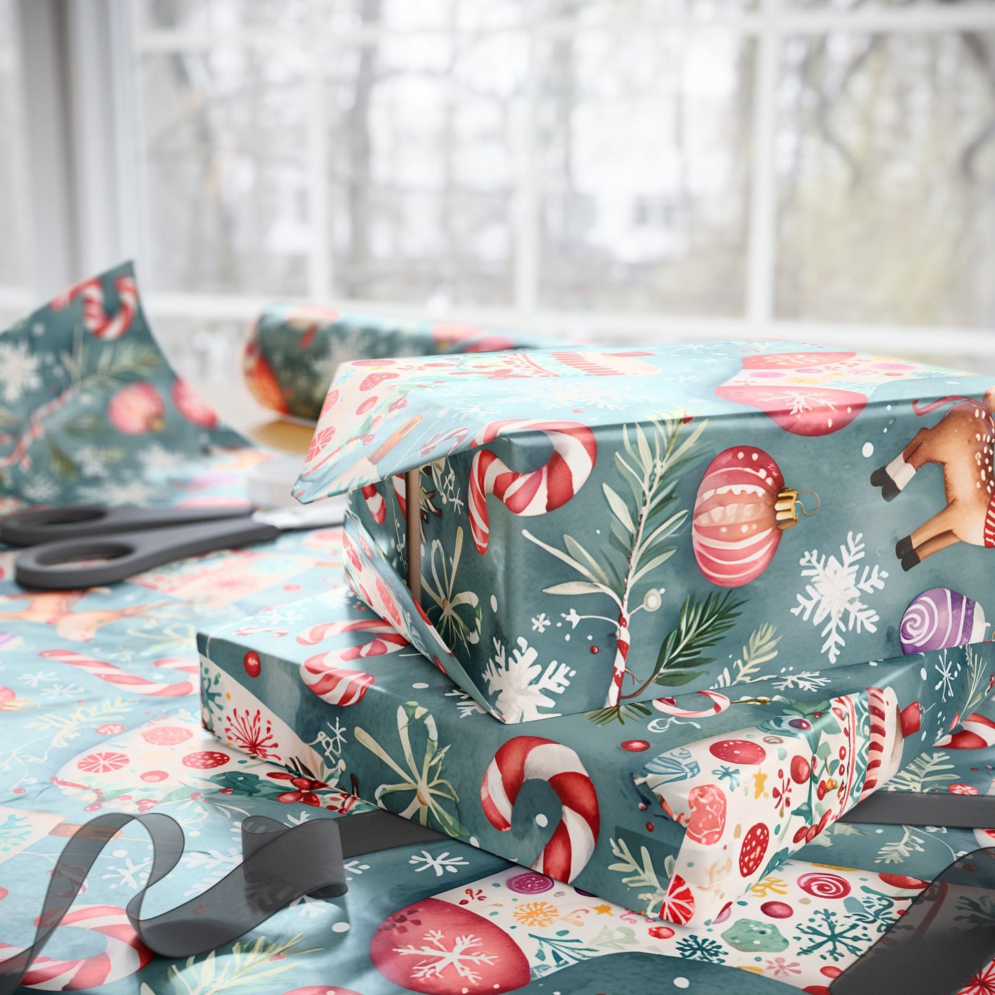 Stocking Situation – Sweet & Snuggly Christmas Wrapping Paper