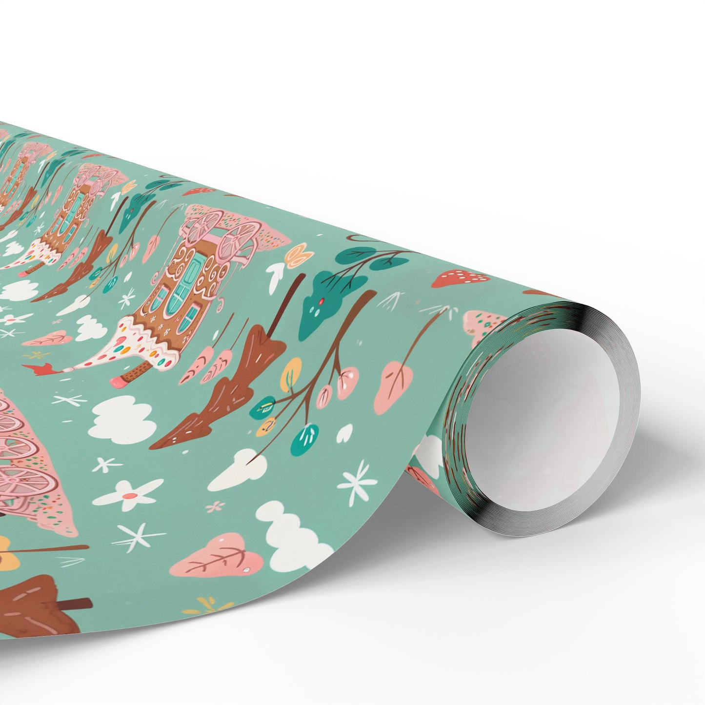 Gingerbread Express – Sugar Sleigh Rides Wrapping Paper