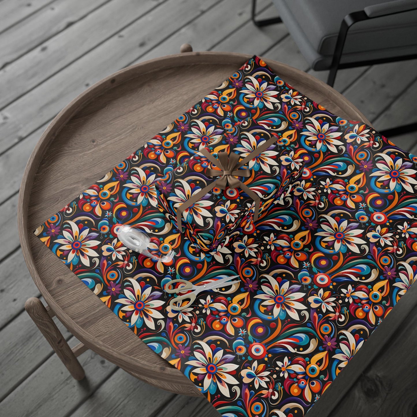 Wrapping Papers - Retro Floral Design