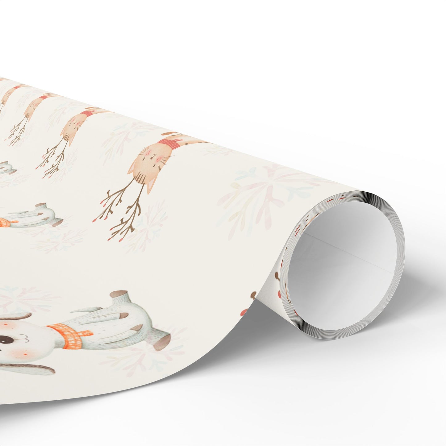 Merry Whiskers & Woofmas – Pastel Pets Holiday Wrapping Paper