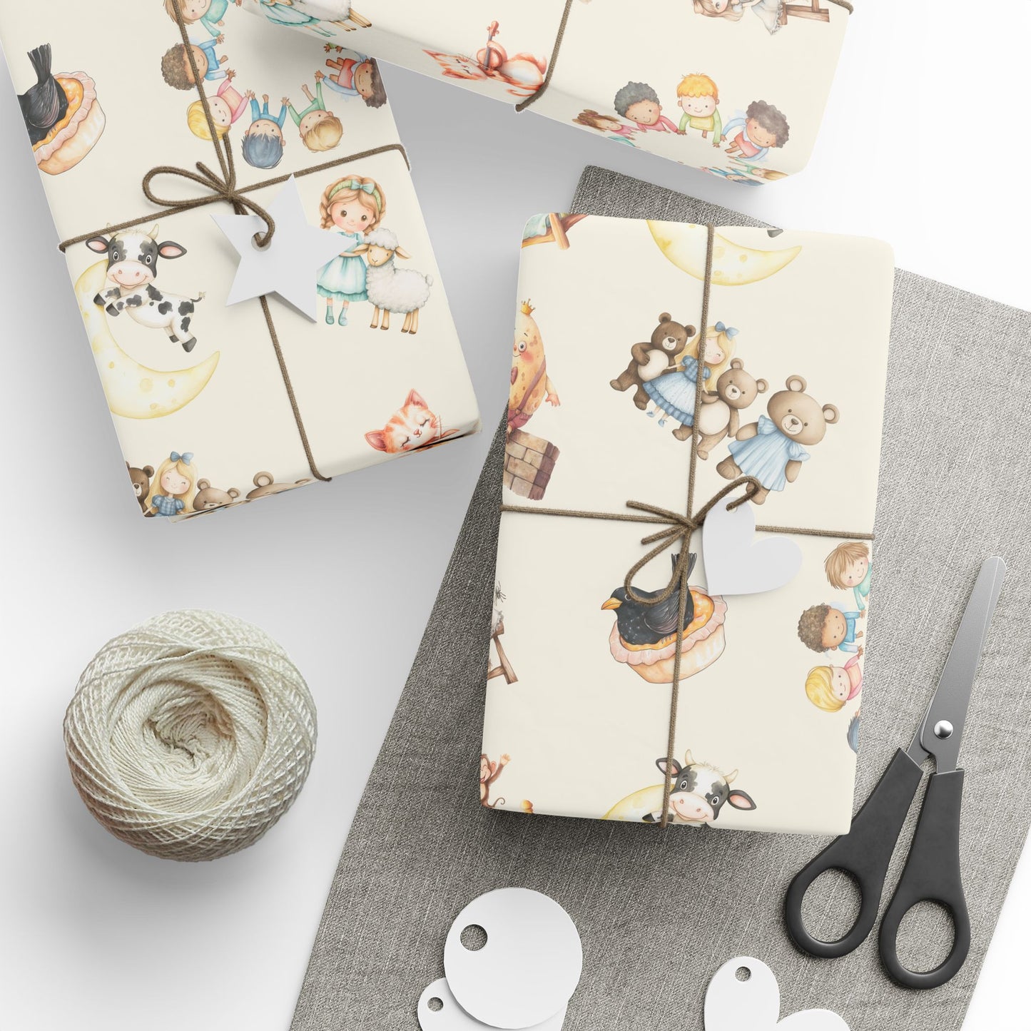 Whimsical Nursery Rhymes Wrapping Paper