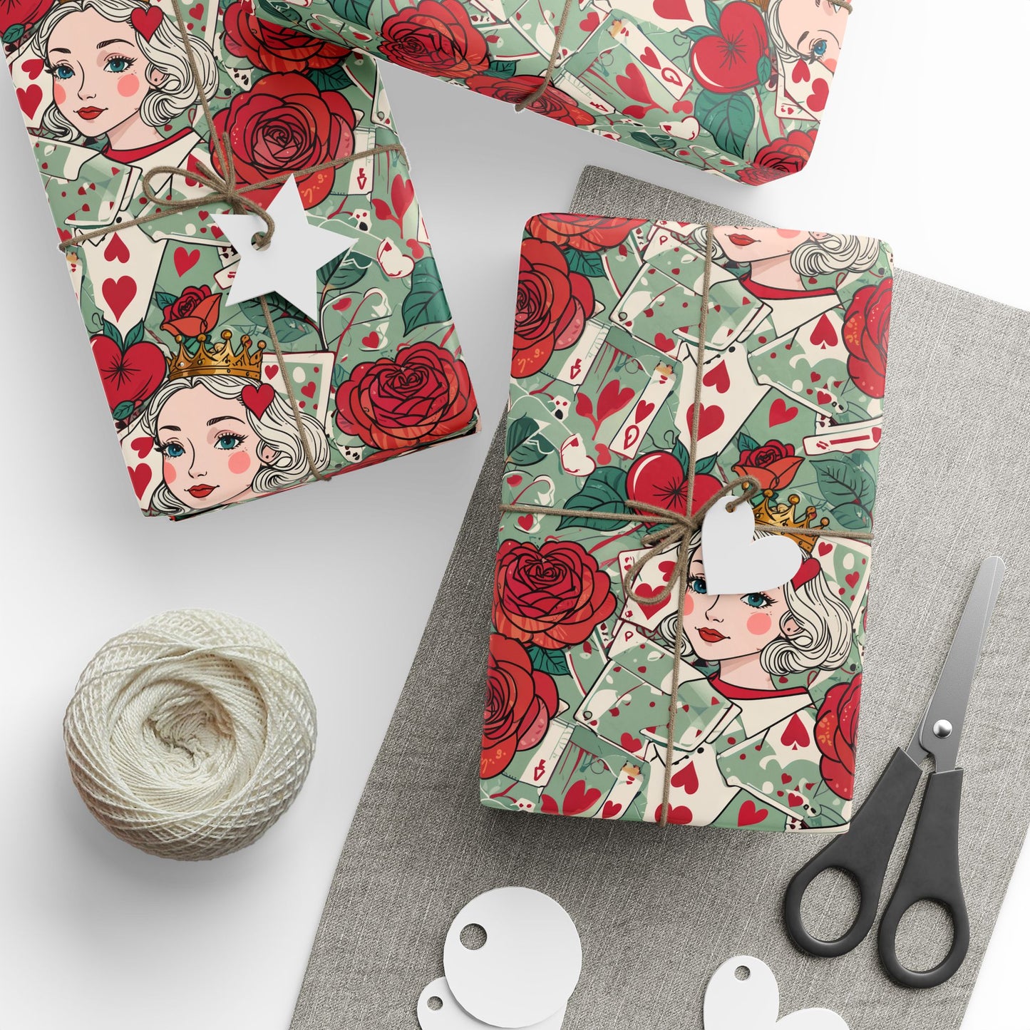 Red Roses Queen of Hearts Design