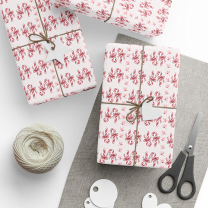 Peppermint Snaps – Vintage Candy Cane Wrapping Paper