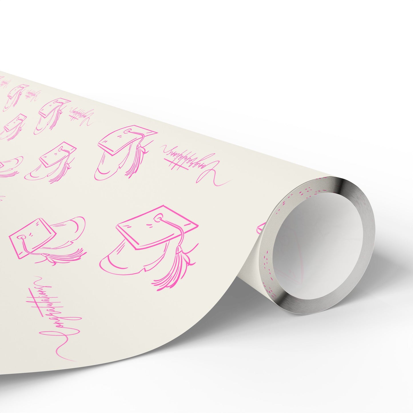 Pink and White Graduation