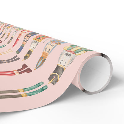 March of the Pastel Misfits – Vintage Nutcracker Wrapping Paper