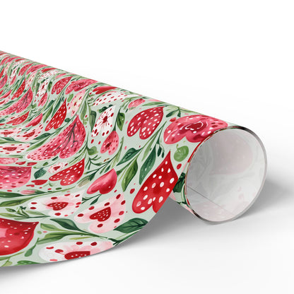 Charming Pink Heart Wrapping Paper for Gift Giving