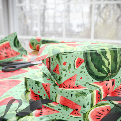 Juicy Watermelon Gift Wrap for Summer Celebrations