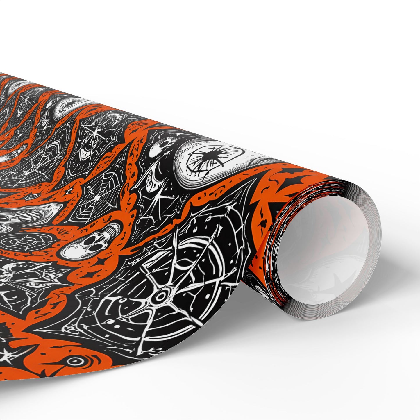 Orange Halloween Spooky Wrapping Papers