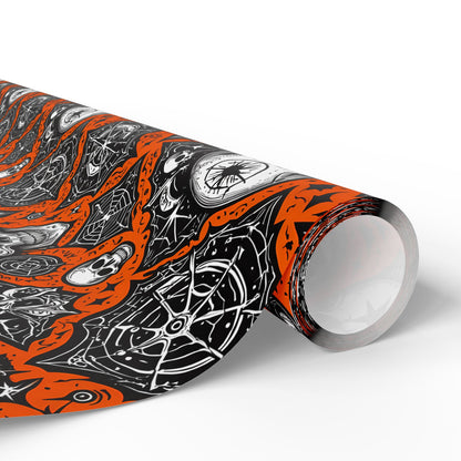 Orange Halloween Spooky Wrapping Papers