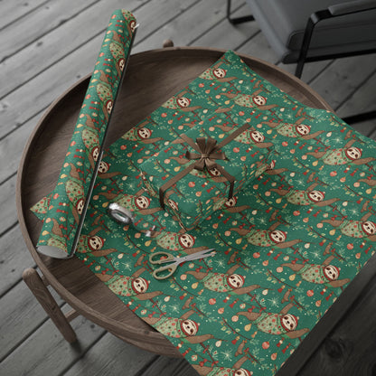 Slow Jingle, Big Mingle – Slothmas Wrapping Paper