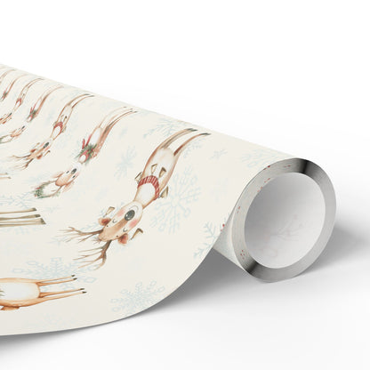 Oh Deer, It's Festive! – Whimsical Reindeer Wrapping Paper