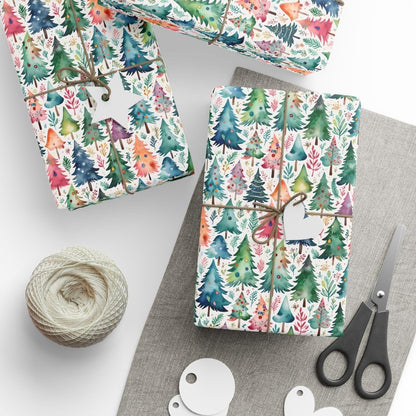 Wrapping Papers - Colorful Christmas Trees