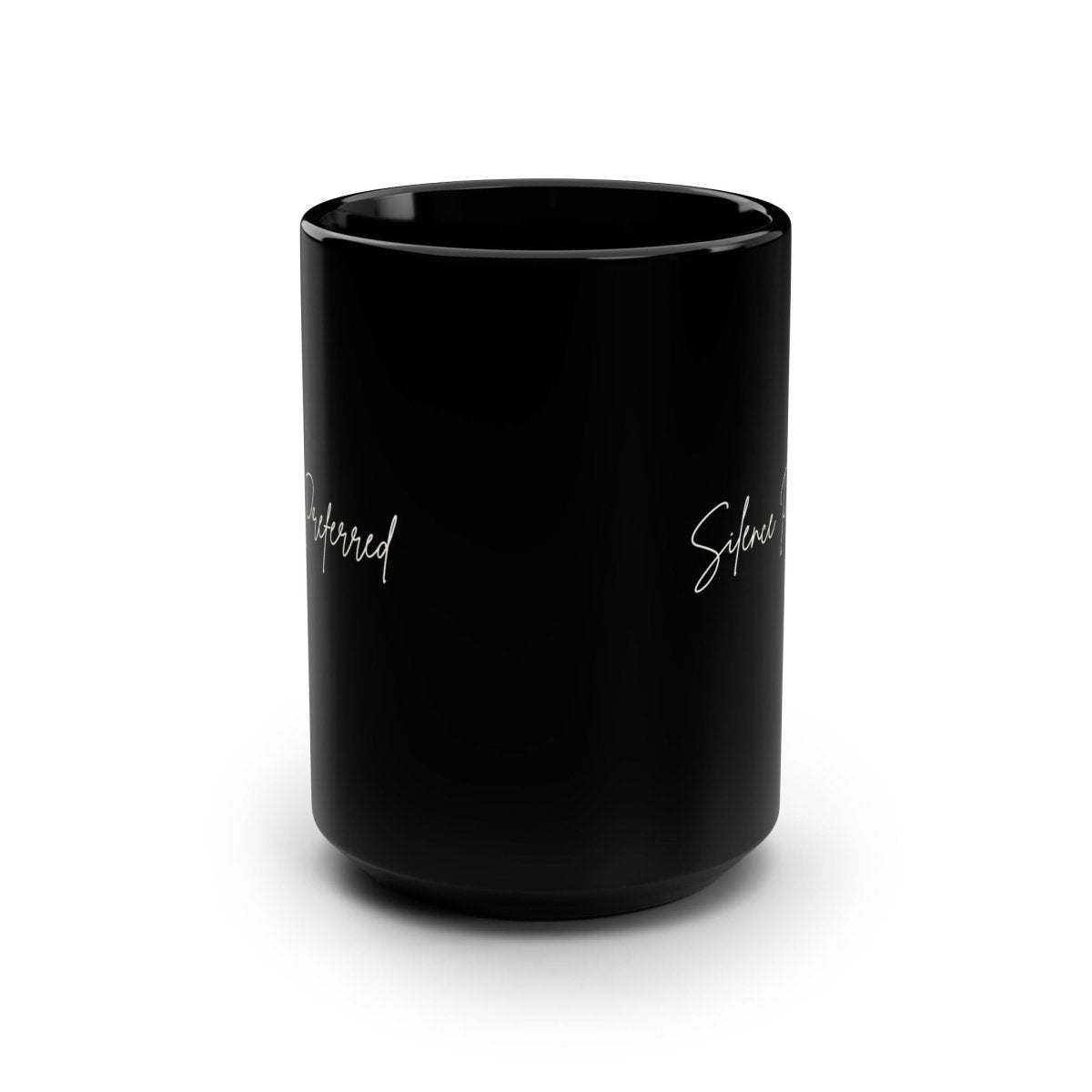 Silence Preferred Black 15oz Coffee Mug