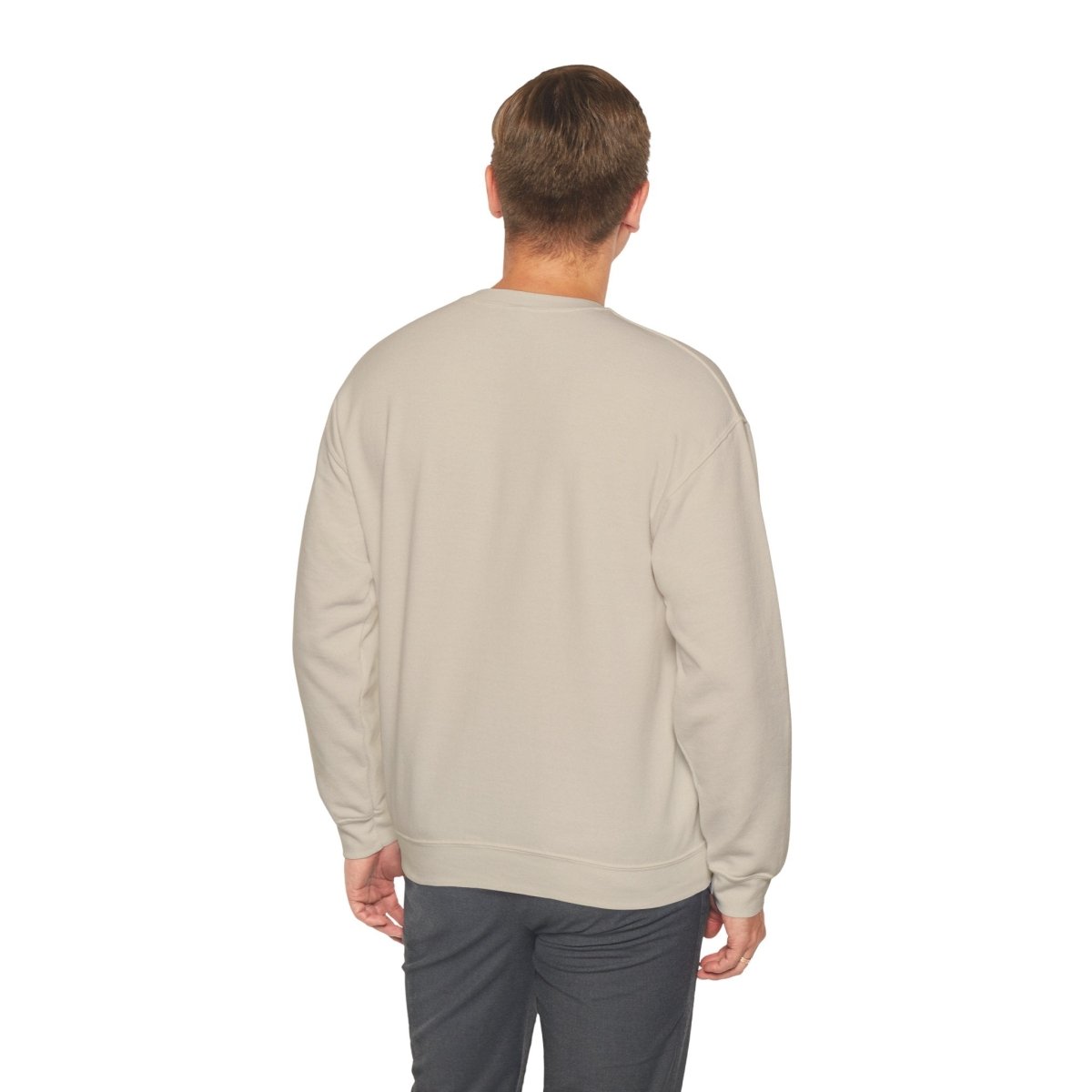 Crewneck Sweatshirt - 'Go Away' Stencil Graphic Cozy Pullover