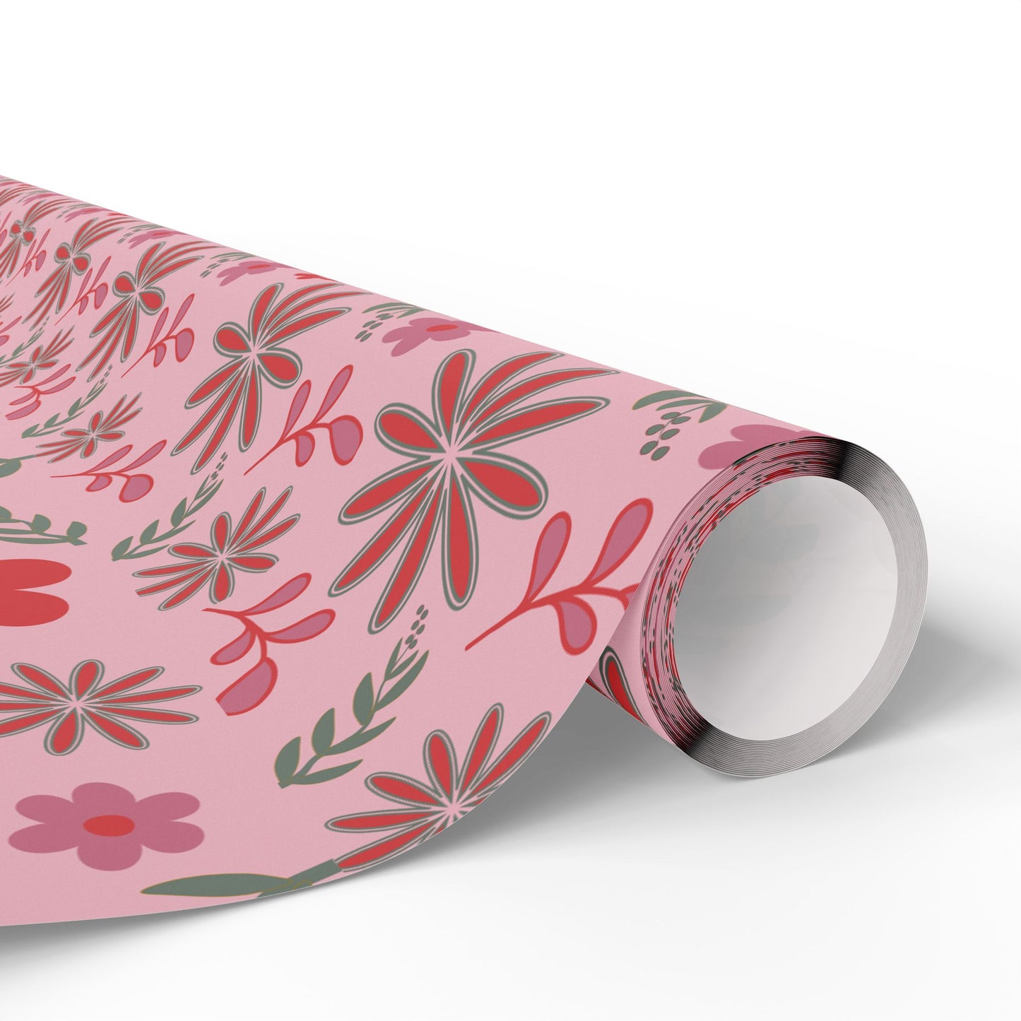 Pink Blossom Vintage Floral Wrapping Paper