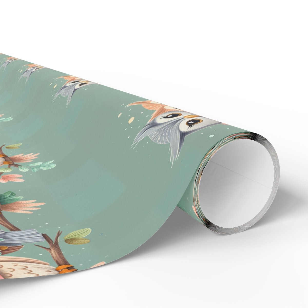 Owl-Themed Wrapping Paper, Whimsical Gift Wrap for All Occasions, Cute Animal Pattern, Eco-Friendly Gift Supplies, Birthday and Holiday Wrap