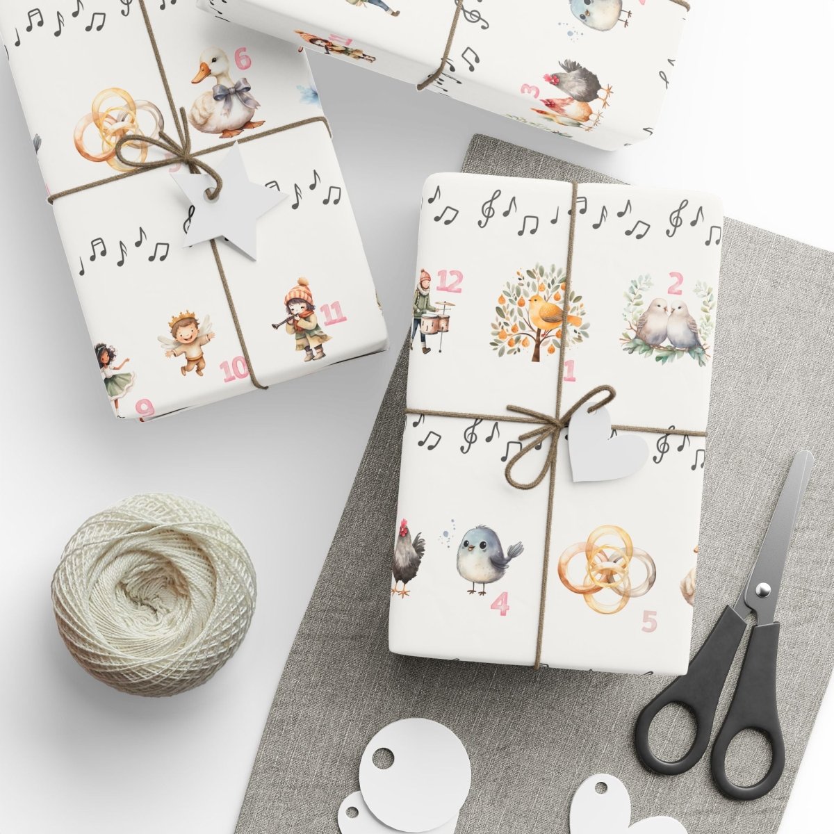 12 Days of Christmas – Classic Carol Wrapping Paper