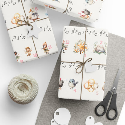 12 Days of Christmas – Classic Carol Wrapping Paper