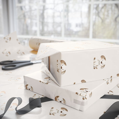 Cute Spotted Puppy Gift Wrap