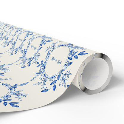 Mr. & Mr. Blue Gift Wrapping Paper