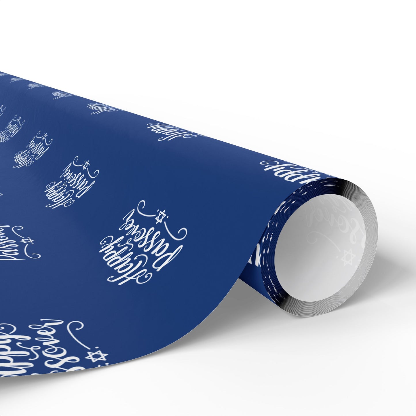 Elegant Blue Happy Passover Wrapping Paper