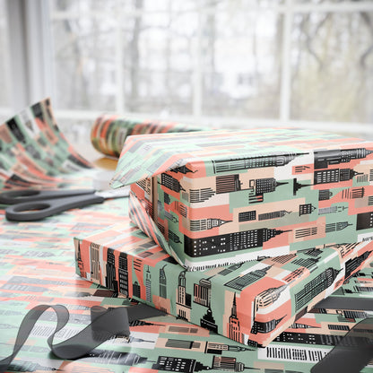 Chic Cityscape Wrapping Paper