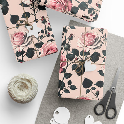Rose Wrapping Papers Floral Gift Wrap for Birthday