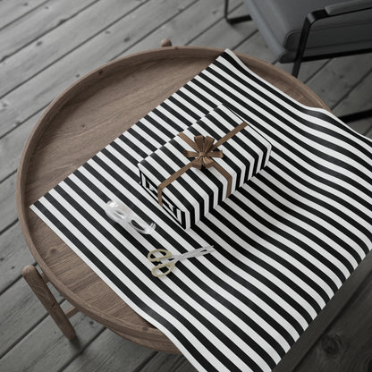 Black & White Stripes – Minimalist Wrap