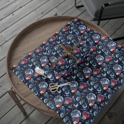 Starry Whimsy – Watercolor Galaxy Wrapping Paper