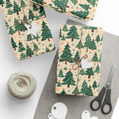 Tinsel Tannenbaum – Classic Christmas Tree Wrapping Paper