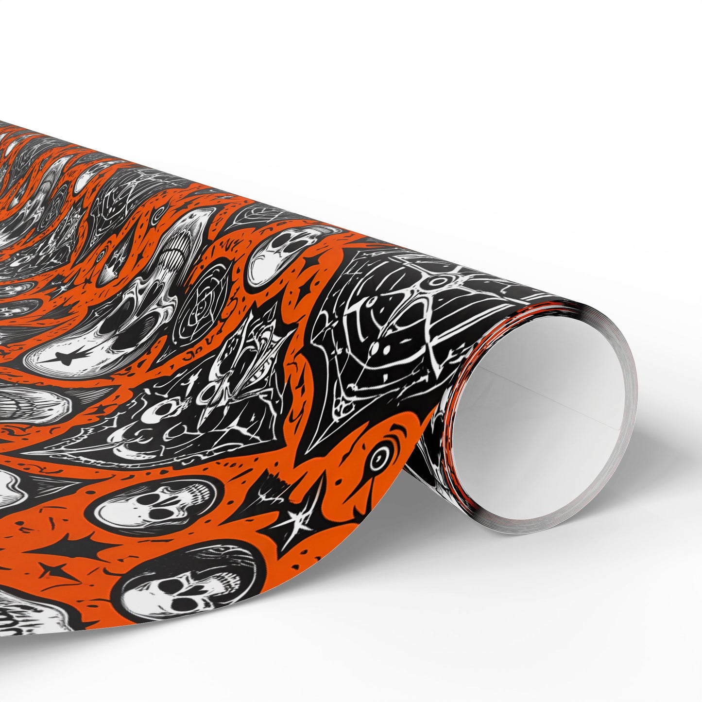 Orange Halloween Spooky Wrapping Papers
