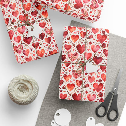 Romantic Heart Wrapping Paper