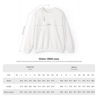 Crewneck Sweatshirt - 'Go Away' Stencil Graphic Cozy Pullover