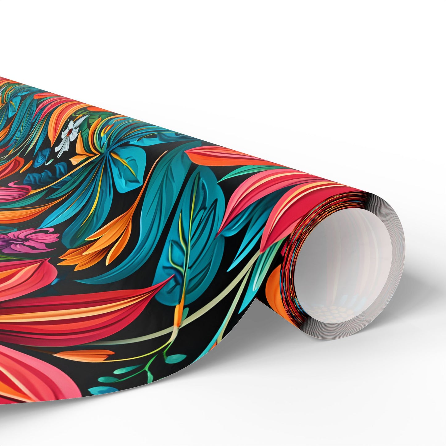 Botanical Bright Floral Design Gift Wrap for Birthdays
