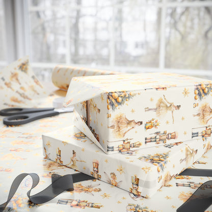 Sugarplum Chic – Nutcracker - Inspired Wrapping Paper for Holiday Elegance