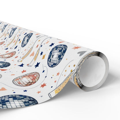 Disco Sips & Midnight Kisses – Martini & Disco Wrapping Paper