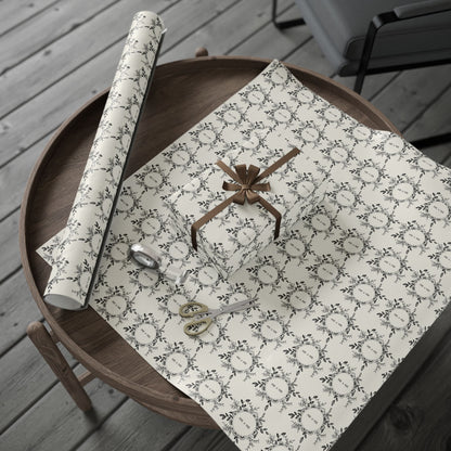 Mr. & Mr. Gift Wrapping Paper in Black & White
