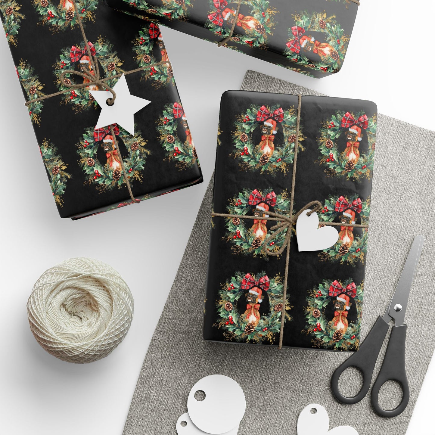 Boxing Day Cheer – Boxer Christmas Wrapping Paper