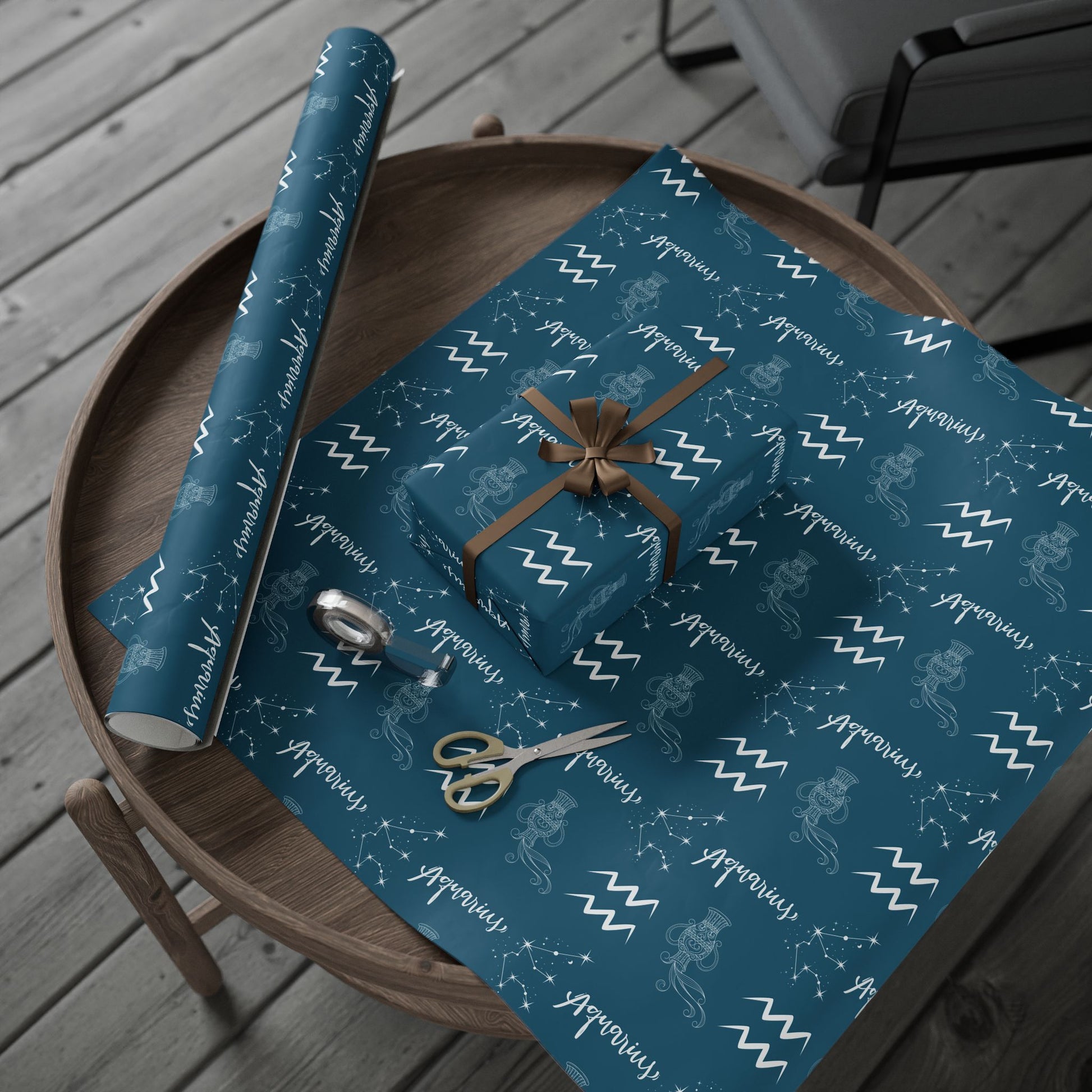 Pour Some Star On Me – Aquarius Zodiac Wrapping Paper