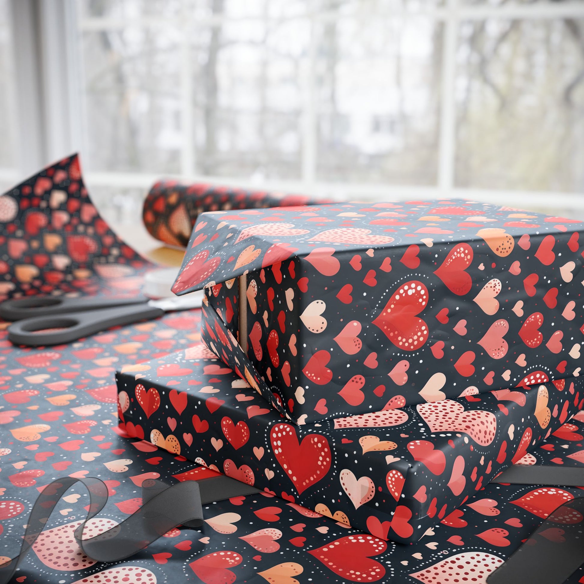 Heart Pattern Wrapping Paper