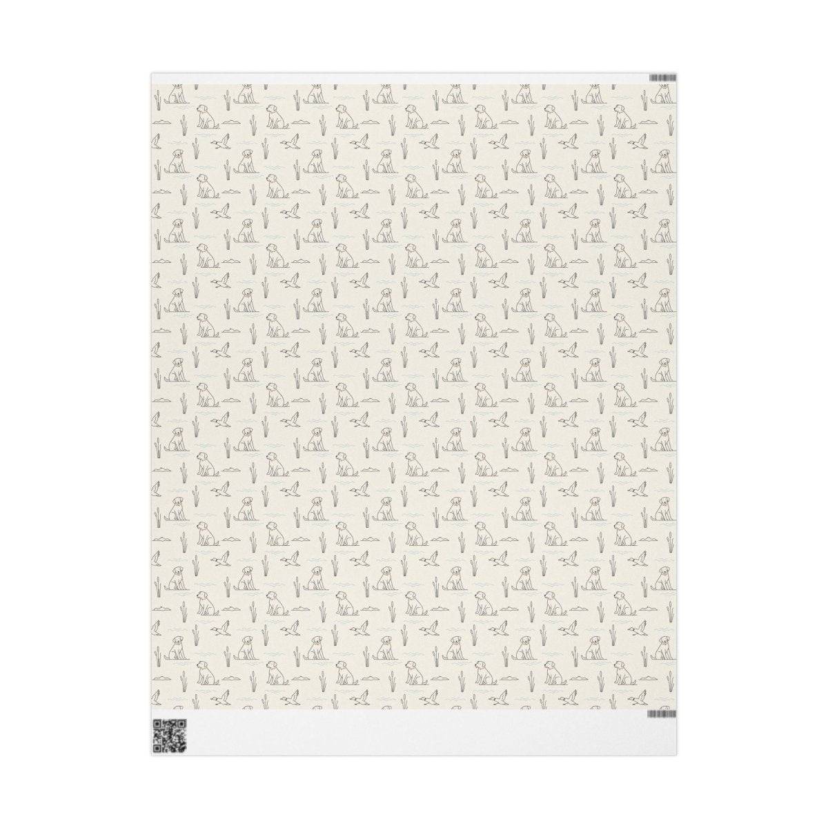 Quiet Waters – Minimalist Hunting Lab Wrapping Paper