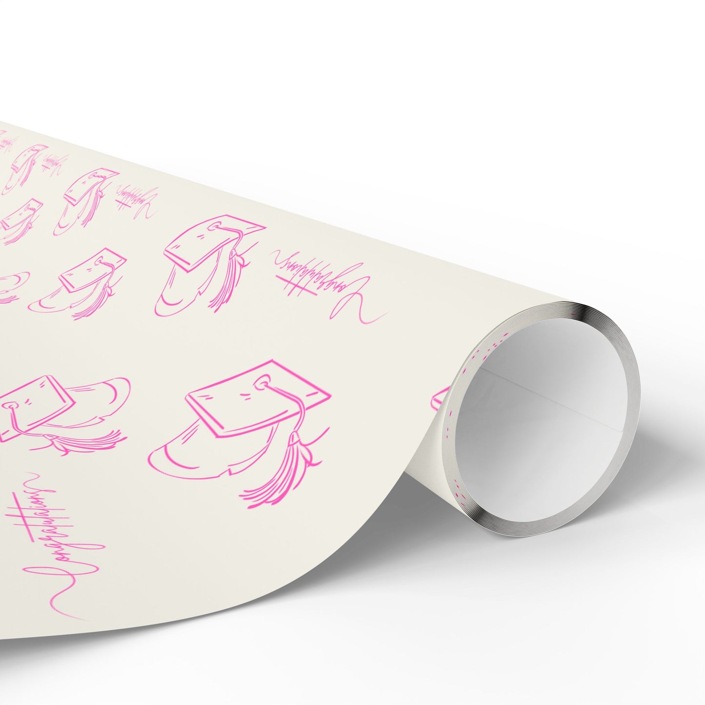 Pink and White Graduation
