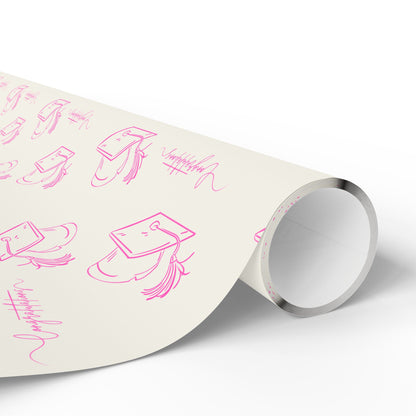 Pink and White Graduation
