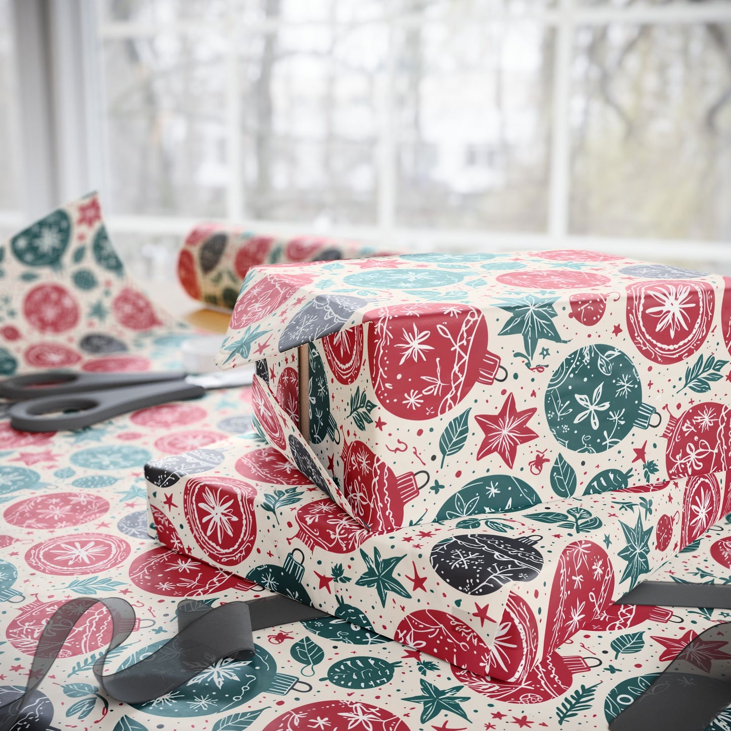 Festive Holiday Wrapping Paper - Lokipawz
