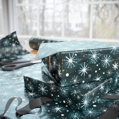 Atomic Bauble Pop – Mid - Century Ornament Wrapping Paper