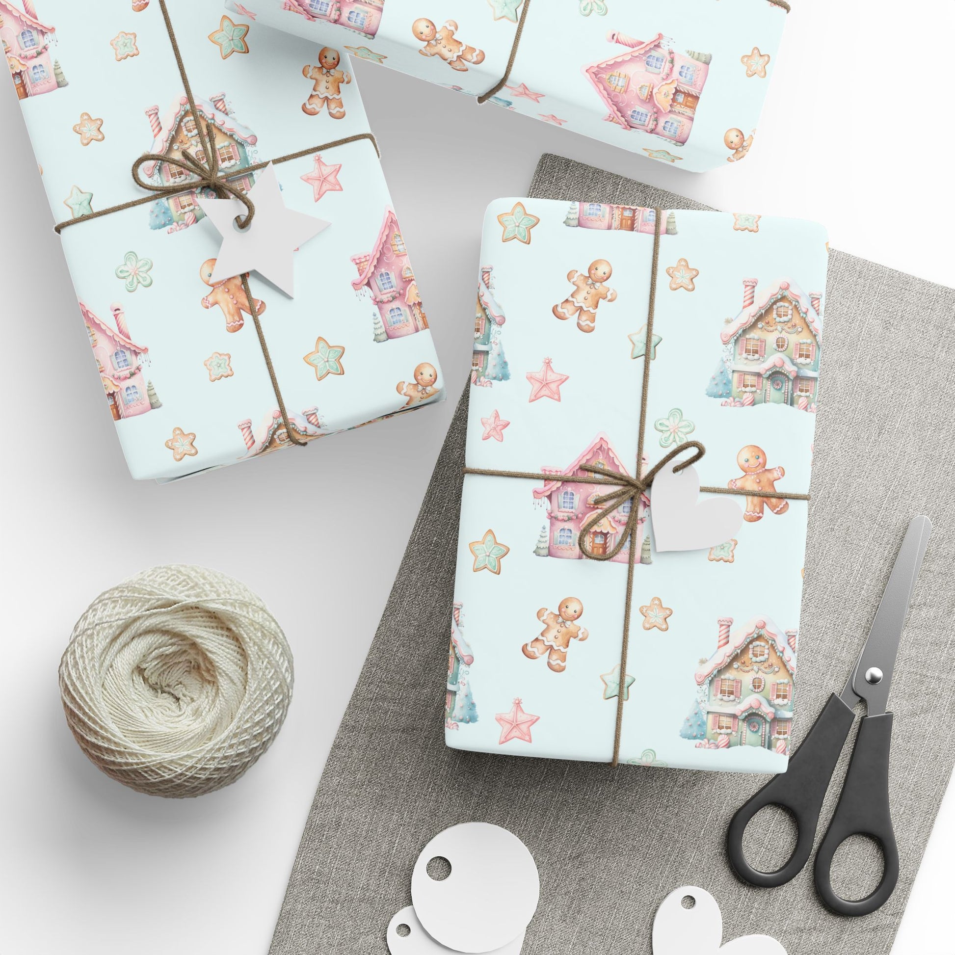 Frosted Fairytale – Gingerbread Dreamscape Wrapping Paper